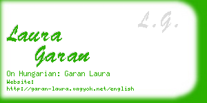 laura garan business card
